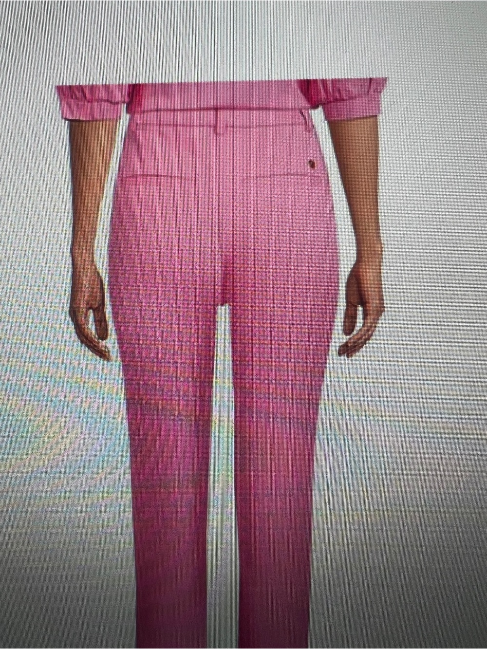 NWT Lilly Pulitzer Ana High Rise Pant Confetti Pink 4 - Picture 2 of 2